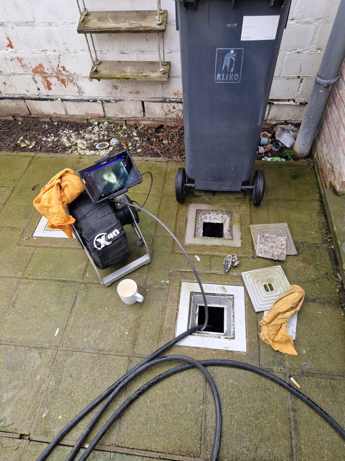 Ontstopping afvoer met camera