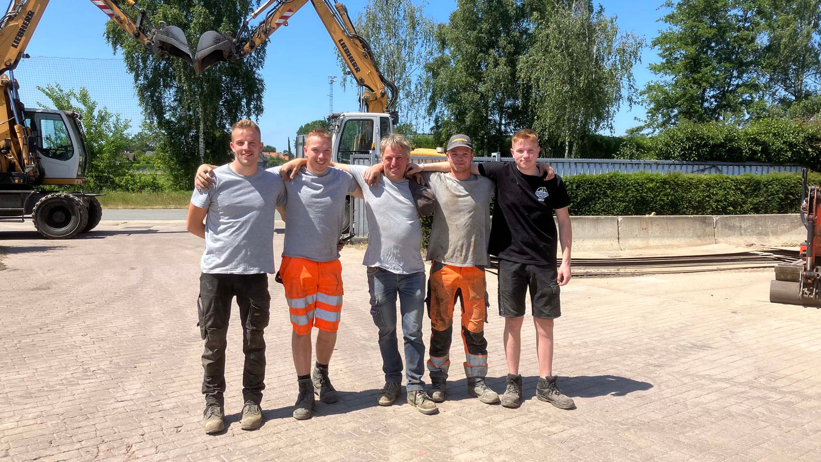 Johnny Kerstens aan het werk