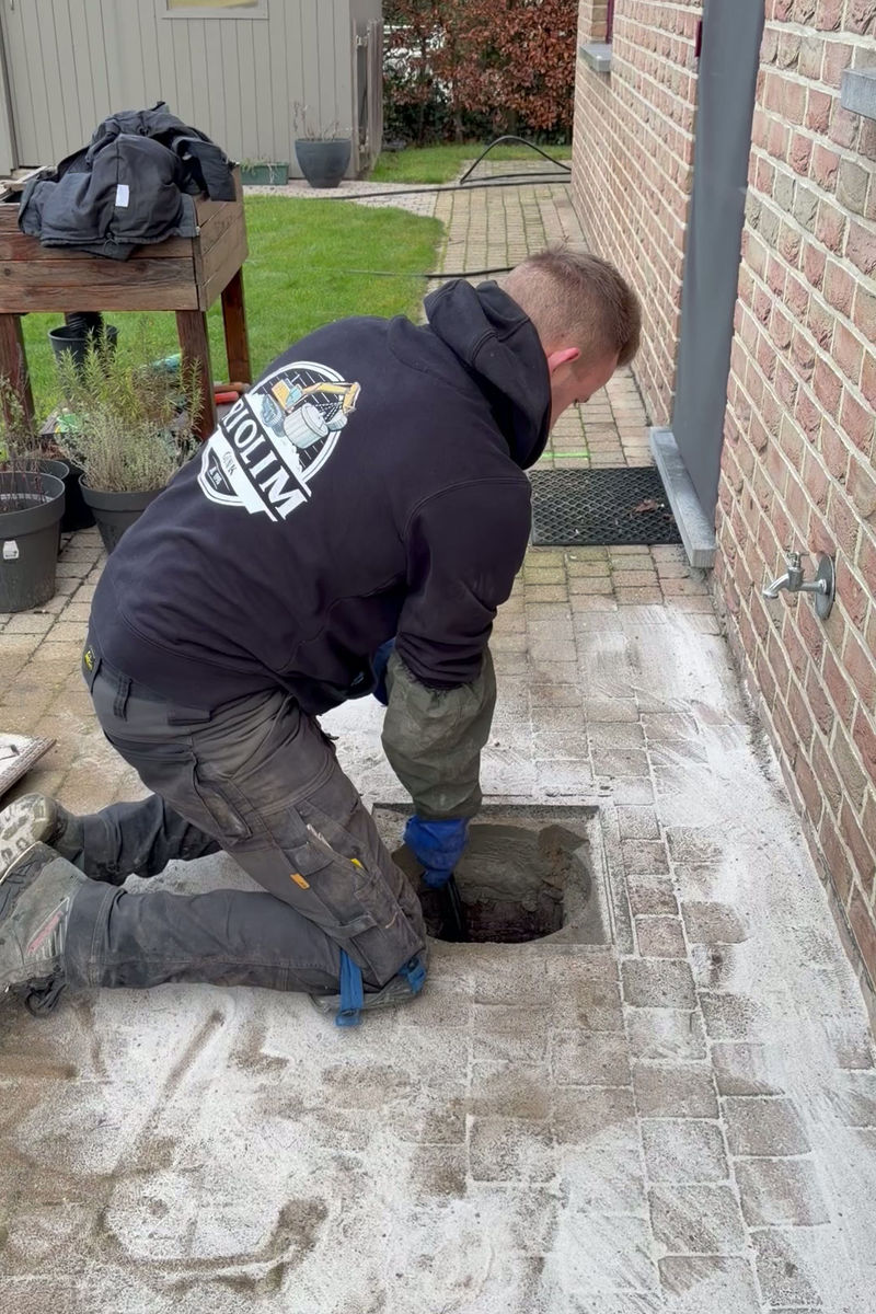 Nieuwe rioolaansluiting
